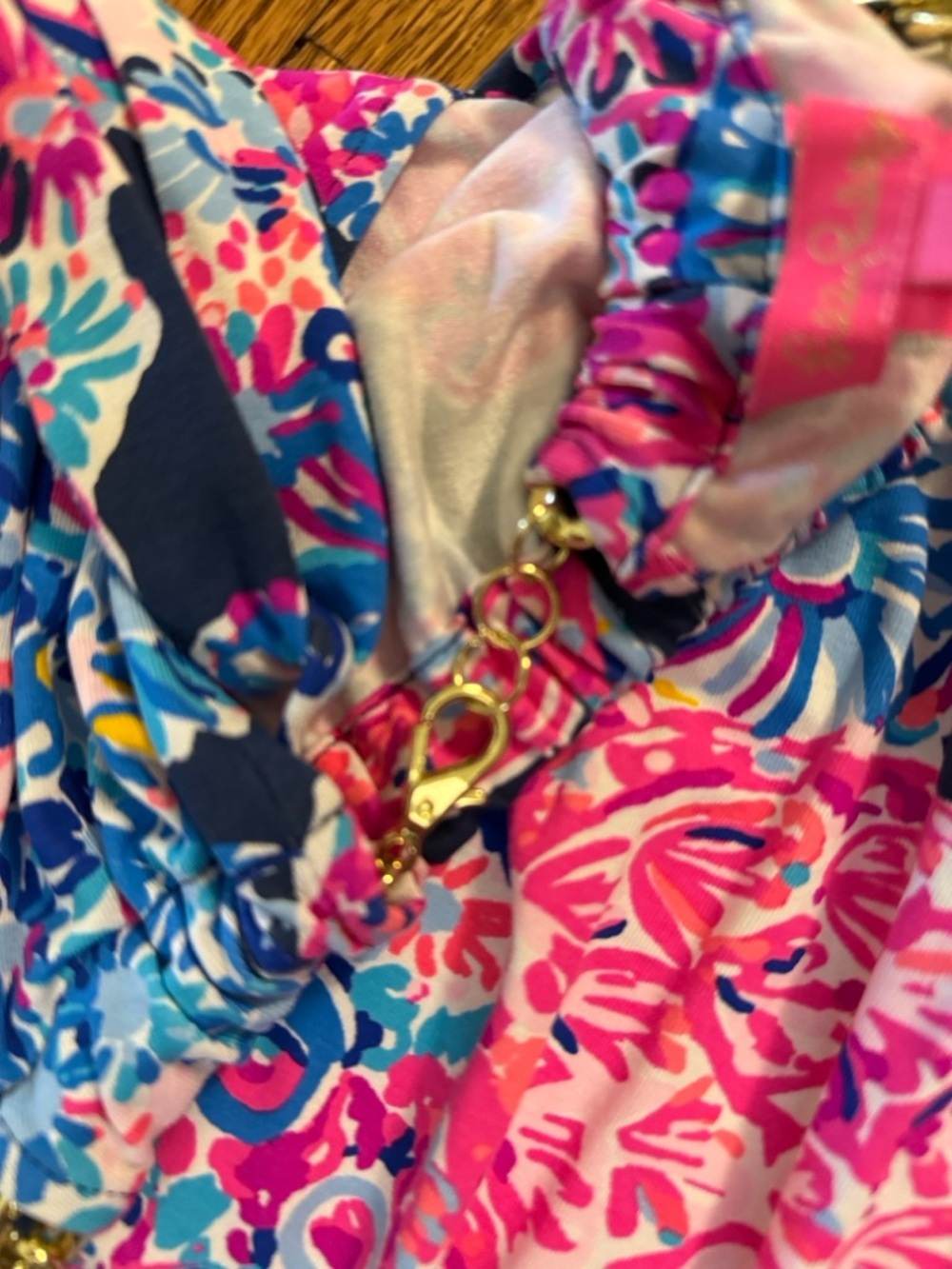 LILLY PULITZER Bingham Midi Dress High Tide In Turtle Amazement large NWT - Picture 5 of 8